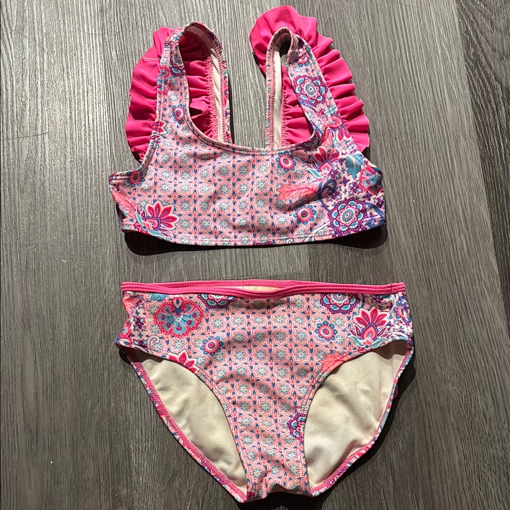 Jantzen Pink and Purple Kids Swim Bikini